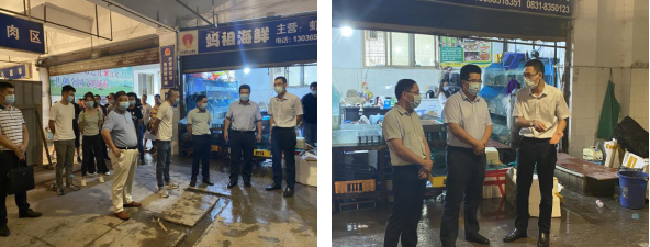 敘州區(qū)區(qū)委常委、副區(qū)長(zhǎng)李政率隊(duì) 視察清源水務(wù)集團(tuán)投資公司金沙農(nóng)貿(mào)市場(chǎng)改